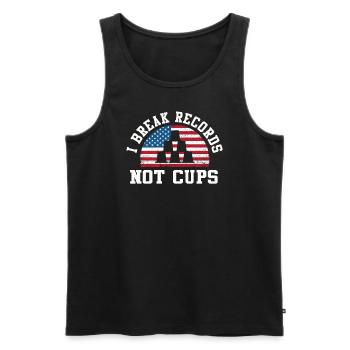 Sport Stacking Stacks Stacked Speed Cup - Männer Premium Bio Tank Top - Schwarz - Vorne - AI Model Male 178 light (178cm)