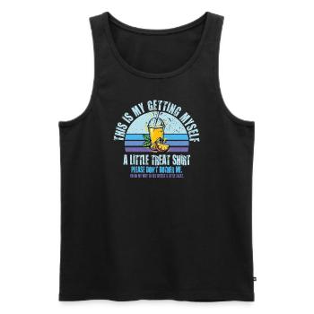 Creamy Sundae Dessert Don't Bother Me - Men's Premium Organic Tank Top - black - Front - AI Model Male 178 light (178cm)