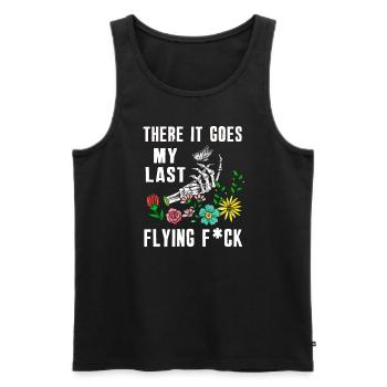 There It Goes My Last Flying F - Men's Premium Organic Tank Top - black - Front - Michal (187cm)