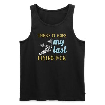 There It Goes My Last Flying F - Men's Premium Organic Tank Top - black - Front - Michal (187cm)