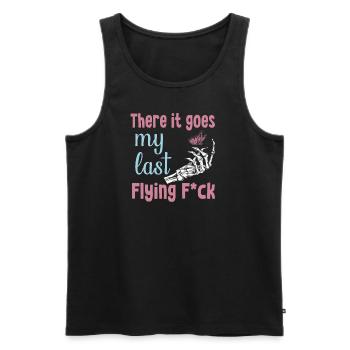 There It Goes My Last Flying F - Men's Premium Organic Tank Top - black - Front - Michal (187cm)