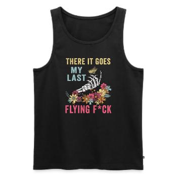 There It Goes My Last Flying F - Men's Premium Organic Tank Top - black - Front - Michal (187cm)