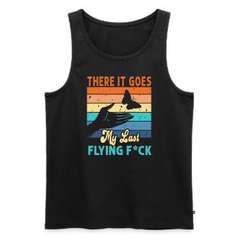 There It Goes My Last Flying F - Men's Premium Organic Tank Top - black - Front - Michal (187cm)