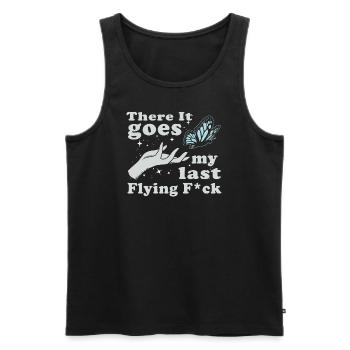 There It Goes My Last Flying F - Men's Premium Organic Tank Top - black - Front - Michal (187cm)