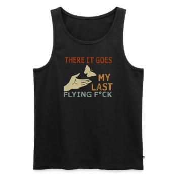 There It Goes My Last Flying F - Men's Premium Organic Tank Top - black - Front - Michal (187cm)
