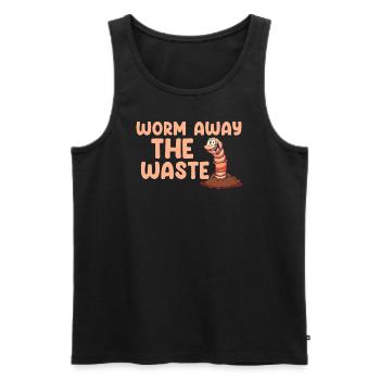Wurmfarmer Wurmkompost Niedliche Männer Frauen - Männer Premium Bio Tank Top - Schwarz - Vorne - Michal (187cm)