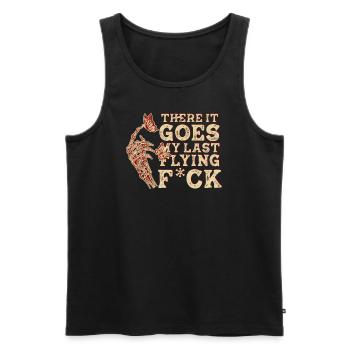 There It Goes My Last Flying F - Men's Premium Organic Tank Top - black - Front - Michal (187cm)