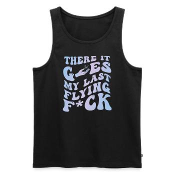 There It Goes My Last Flying F - Men's Premium Organic Tank Top - black - Front - Michal (187cm)