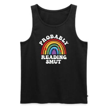 Wahrscheinlich lesen Schmutz Liebesromane Schmutz - Männer Premium Bio Tank Top - Schwarz - Vorne - AI Model Male 178 light (178cm)