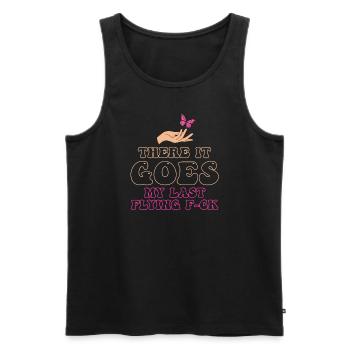 There It Goes My Last Flying F - Men's Premium Organic Tank Top - black - Front - Michal (187cm)