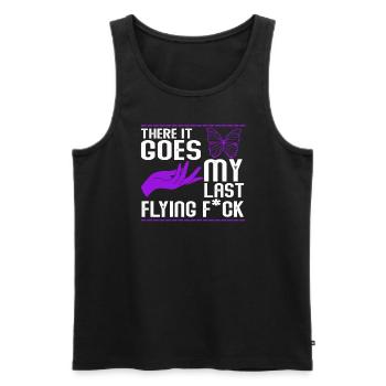 There It Goes My Last Flying F - Men's Premium Organic Tank Top - black - Front - Michal (187cm)