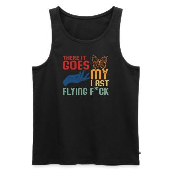 There It Goes My Last Flying F - Men's Premium Organic Tank Top - black - Front - Michal (187cm)