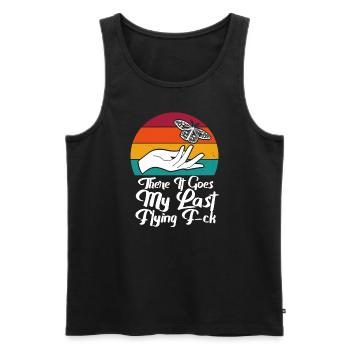 There It Goes My Last Flying F - Men's Premium Organic Tank Top - black - Front - Michal (187cm)