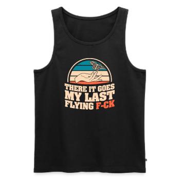 There It Goes My Last Flying F - Men's Premium Organic Tank Top - black - Front - Michal (187cm)