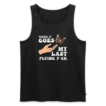 There It Goes My Last Flying F - Men's Premium Organic Tank Top - black - Front - Michal (187cm)