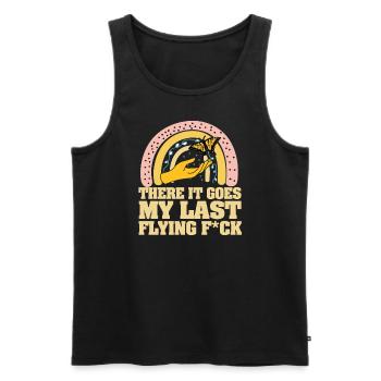 There It Goes My Last Flying F - Men's Premium Organic Tank Top - black - Front - Michal (187cm)