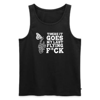 There It Goes My Last Flying F - Men's Premium Organic Tank Top - black - Front - Michal (187cm)