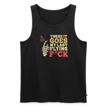 There It Goes My Last Flying F - Men's Premium Organic Tank Top - black - Front - Michal (187cm)