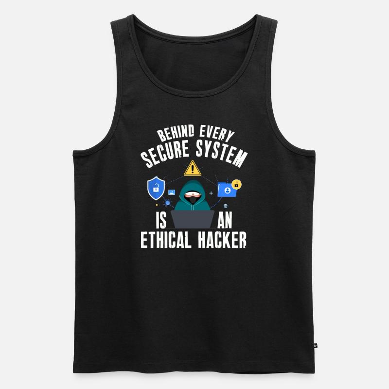 Ethical Hacker Cybersecurity Expertise - Men's Premium Organic Tank Top - black