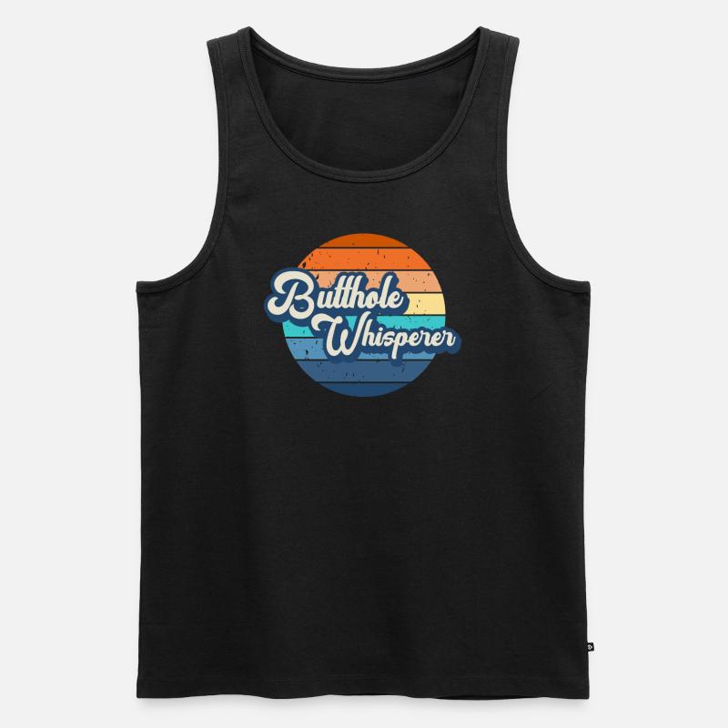 Arschloch-Flüsterer - Männer Premium Bio Tank Top - Schwarz