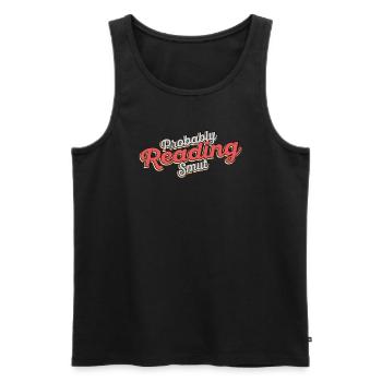 Wahrscheinlich lesen Schmutz Vintage-Bücher Schmutz - Männer Premium Bio Tank Top - Schwarz - Vorne - AI Model Male 178 light (178cm)