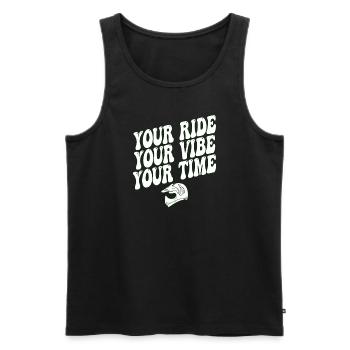 Votre Ride Your Vibe Votre Temps Motocross - Débardeur bio Premium Homme - noir - Devant - Michal (187cm)