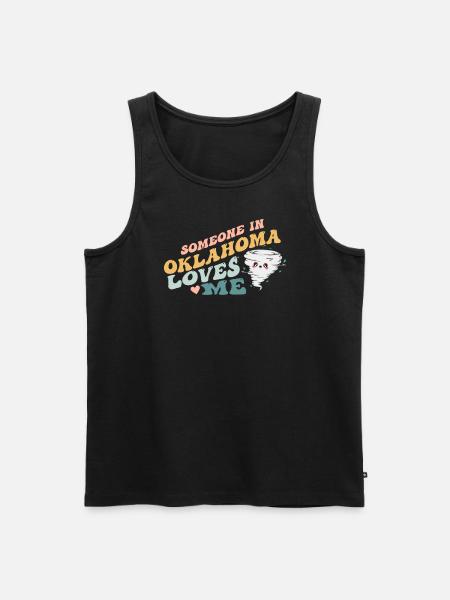 Someone In Oklahoma Loves Me - Men's Premium Organic Tank Top - black