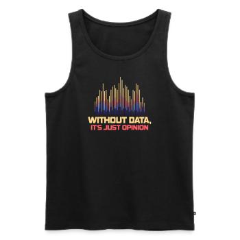 Daten oder es ist nicht passiert für Studenten - Männer Premium Bio Tank Top - Schwarz - Vorne - AI Model Male 178 light (178cm)