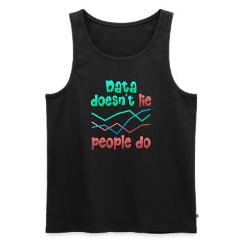Daten oder es ist nicht passiert für Studenten - Männer Premium Bio Tank Top - Schwarz - Vorne - AI Model Male 178 light (178cm)
