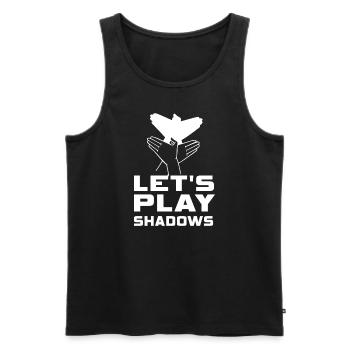 Let's Play Shadows Shadow Puppetry - Men's Premium Organic Tank Top - black - Front - Michal (187cm)