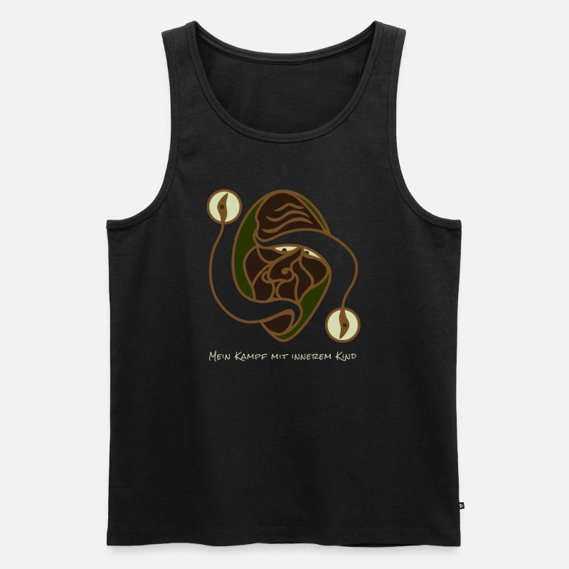 Kampf Mit Innerem Kind - Männer Premium Bio Tank Top - Schwarz