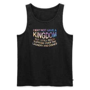 Herrschaft über Wäsche und Geschirr Hausfrau - Männer Premium Bio Tank Top - Schwarz - Vorne - AI Model Male 178 light (178cm)