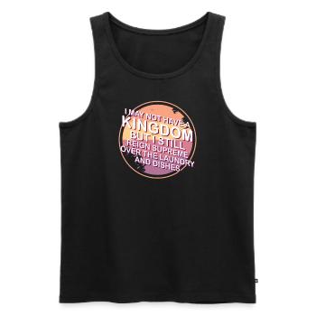 Herrschaft über Wäsche und Geschirr Hausfrau - Männer Premium Bio Tank Top - Schwarz - Vorne - AI Model Male 178 light (178cm)