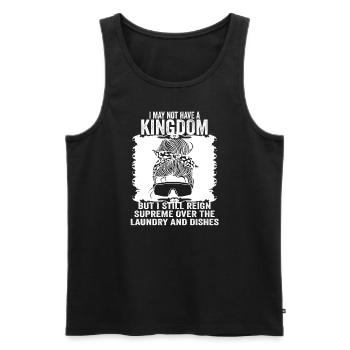 Herrschaft über Wäsche und Geschirr Hausfrau - Männer Premium Bio Tank Top - Schwarz - Vorne - AI Model Male 178 light (178cm)