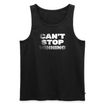 Ich kann nicht aufhören, Lottogewinner-Vibes zu gewinnen - Männer Premium Bio Tank Top - Schwarz - Vorne - Michal (187cm)