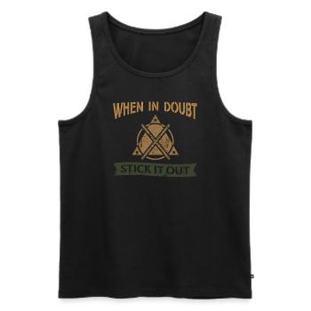 Arnis Eskrima Kali Filipino FMA - Men's Premium Organic Tank Top - black - Front - Michal (187cm)