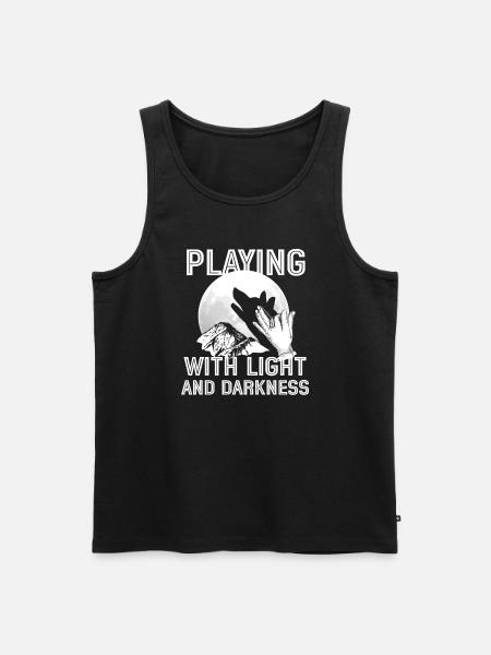 Shadow Puppetry Theater Show Art - Men's Premium Organic Tank Top - black