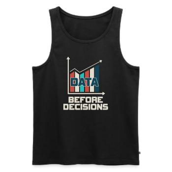 Daten oder es ist nicht passiert für Studenten - Männer Premium Bio Tank Top - Schwarz - Vorne - AI Model Male 178 light (178cm)