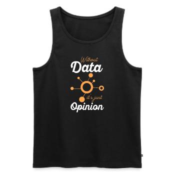 Daten oder es ist nicht passiert für Studenten - Männer Premium Bio Tank Top - Schwarz - Vorne - AI Model Male 178 light (178cm)