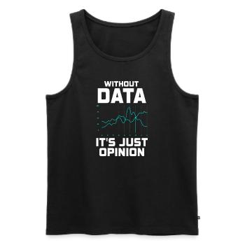 Daten oder es ist nicht passiert für Studenten - Männer Premium Bio Tank Top - Schwarz - Vorne - AI Model Male 178 light (178cm)