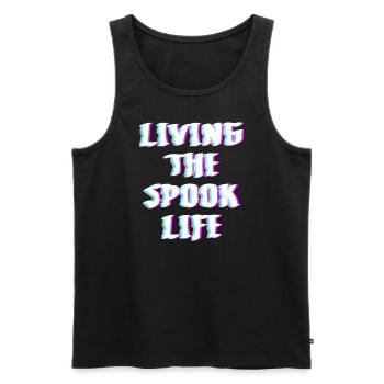 Living The Spook Life Ghost Bait - Men's Premium Organic Tank Top - black - Front - Michal (187cm)