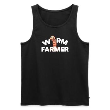 Wurmfarmer Wurmkompost Niedliche Männer Frauen - Männer Premium Bio Tank Top - Schwarz - Vorne - Michal (187cm)