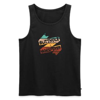 Arschloch-Flüsterer - Männer Premium Bio Tank Top - Schwarz - Vorne - AI Model Male 178 light (178cm)