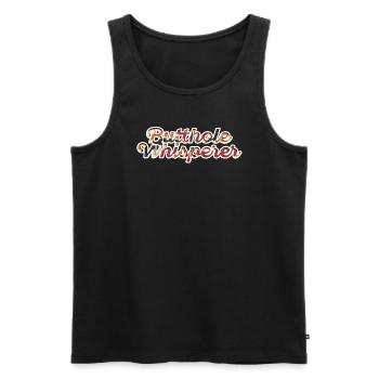 Butthole Whisperer - Men's Premium Organic Tank Top - black - Front - AI Model Male 178 light (178cm)