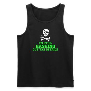 Ethical Hacker Cybersecurity Expertise - Men's Premium Organic Tank Top - black - Front - AI Model Male 178 light (178cm)