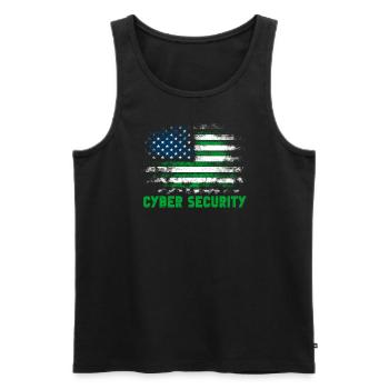 Cybersicherheitsexpertise von ethischen Hackern - Männer Premium Bio Tank Top - Schwarz - Vorne - AI Model Male 178 light (178cm)
