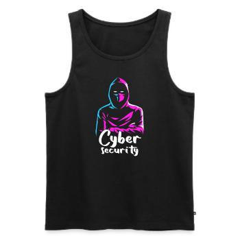 Cybersicherheitsexpertise von ethischen Hackern - Männer Premium Bio Tank Top - Schwarz - Vorne - AI Model Male 178 light (178cm)