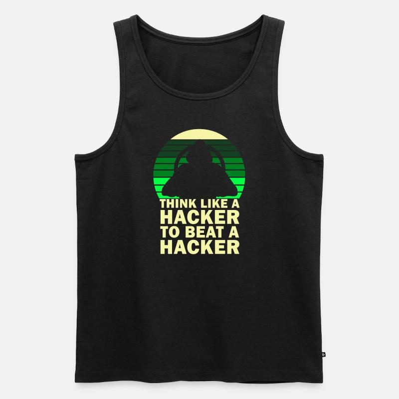 Ethical Hacker Cybersecurity Expertise - Men's Premium Organic Tank Top - black