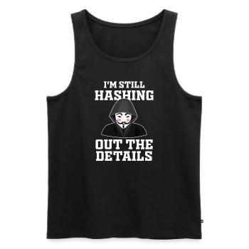Ethical Hacker Cybersecurity Expertise - Men's Premium Organic Tank Top - black - Front - AI Model Male 178 light (178cm)