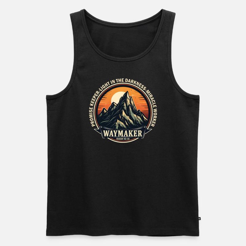 Wegweiser, Versprechenshüter, Wundertäter - Männer Premium Bio Tank Top - Schwarz